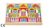 Montessori Ahşap Zeka Oyunları / w-Colorful Townhouses