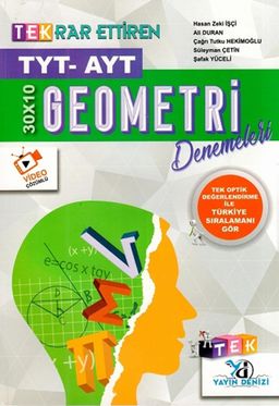 TYT AYT Geometri Tekrar Ettiren TEK Serisi Denemeleri