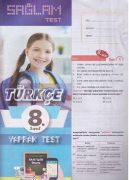8. Sınıf Türkçe Sağlam Yaprak Test