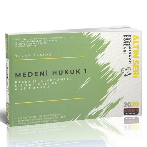 Medeni Hukuk 1 Başlangıç Hükümleri Hocasından Ders Notları
