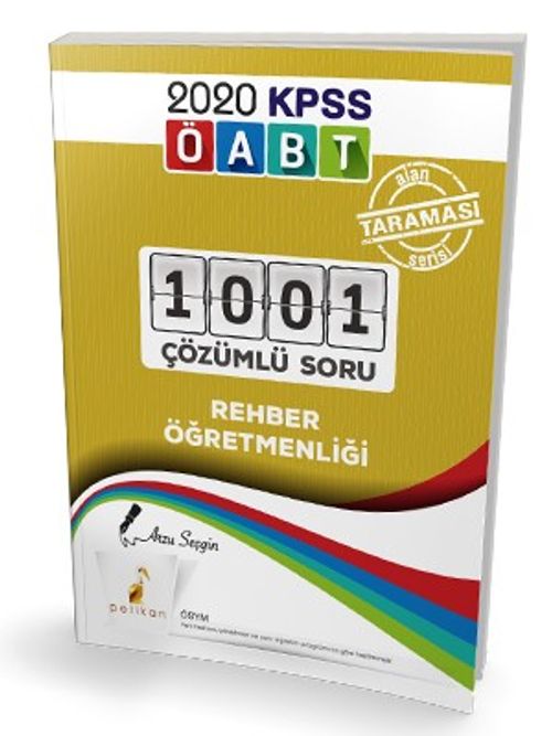 2020 KPSS ÖABT Rehber Öğretmenliği Alan Taraması Serisi 1001 Çözümlü Soru