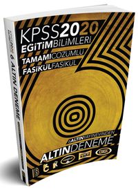 2020 KPSS Eğitim Bilimleri 6 Altın Çözümlü Fasikül Deneme 