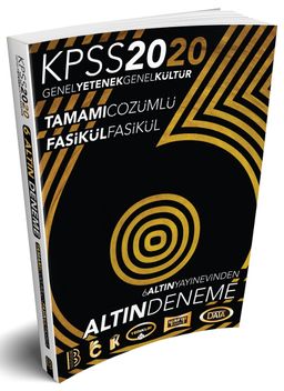 2020 KPSS Genel Yetenek Genel Kültür 6 Altın Çözümlü Fasikül Deneme