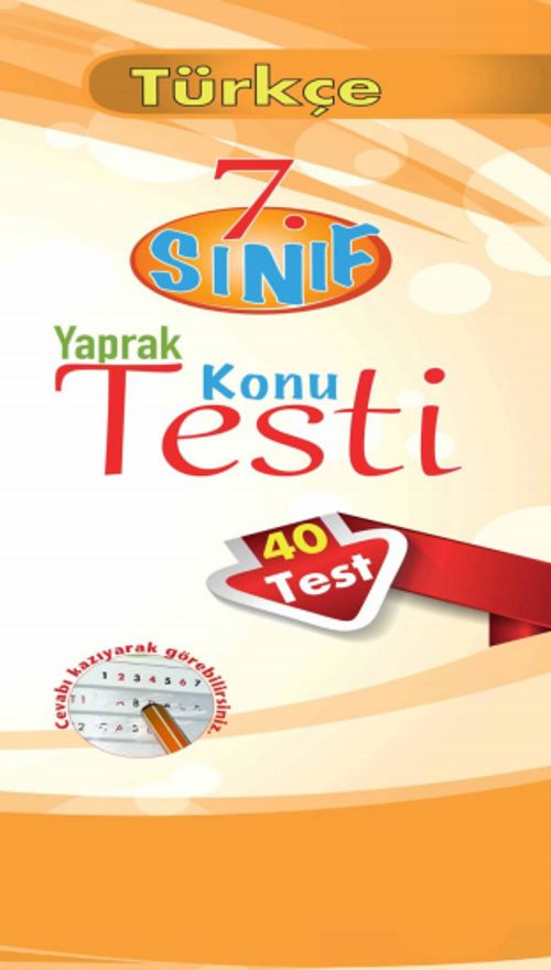 7. Sınıf Türkçe Yaprak Konu Testi (40 Test)