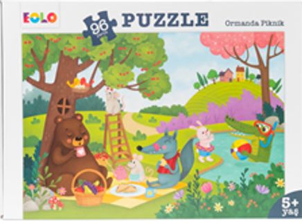 Ormanda Piknik 96 Parça Puzzle