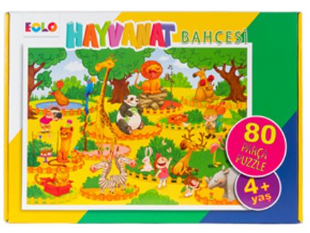 Hayvanat Bahçesi 80 Parça Puzzle