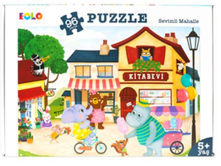 Sevimli Mahalle / 96 Parça Puzzle