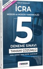 İcra Müdür ve Müdür Yardımcılığı Tamamı Çözümlü 5 Deneme Sınavı