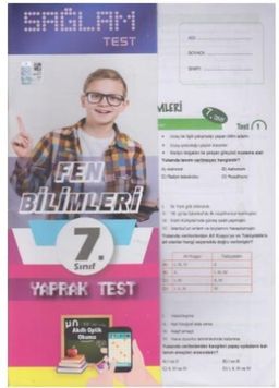 7. Sınıf Fen Bilimleri Sağlam Yaprak Test (Poşetli)