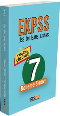 2020 EKPSS Lise-Önlisans-Lisans Tamamı Çözümlü 7 Deneme Sınavı