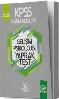 2020 KPSS Eğitim Bilimleri Gelişim Psikolojisi Yaprak Test 
