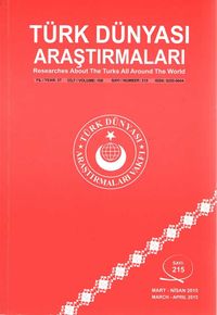 Türk Dünyası Araştırmaları Vakfı Dergisi Mart-Nisan 2015 Sayı: 215