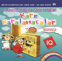 Çocuklar İçin Zeka ve Dikkat Geliştiren Kare Karalamacalar