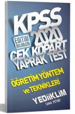 2020 KPSS Eğitim Bilimleri Öğretim Yöntem ve Teknikleri Çek Kopart Yaprak Test