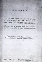 Aklını İyi Kullanmak ve Bilimlerde Doğruyu Aramak İçin Metot Üzerine Konuşma (1-E-32)