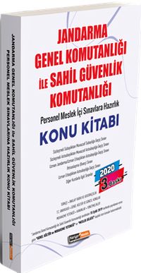 2020 Jandarma Genel Komutanlığı ile Sahil Güvenlik Komutanlığı Personel Meslek İçi Sınavlara Hazırlık Konu Kitabı 