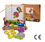Montessori Ahşap Zeka Oyunları / w-Magnetic Animal Board