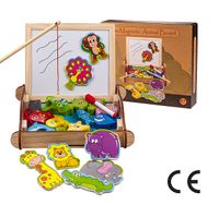 Montessori Ahşap Zeka Oyunları / w-Magnetic Animal Board