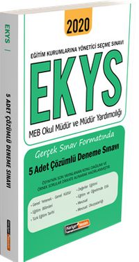 2020 MEB EKYS Okul Müdür ve Müdür Yardımcılığı Tamamı Çözümlü 5 Deneme Sınavı