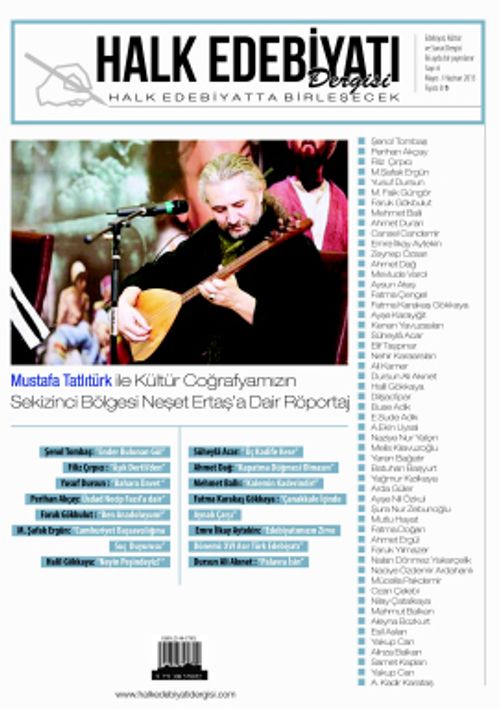 Halk Edebiyatı Dergisi Sayı:6 Mayıs-Haziran 2015