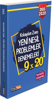 2020 DGS Kolaydan Zora 9x20 Yeni Nesil Çözümlü Problemler Denemeleri 
