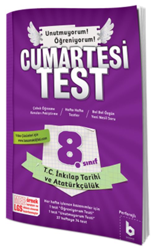 8. Sınıf CumartesiTest T. C İnkılap Tarihi ve Atatürkçülük 