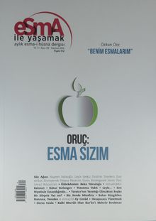 Esma İle Yaşamak Aylık Esma-i Hüsna Dergisi Sayı:29 Haziran 2015