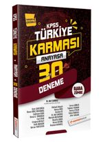 2020 KPSS Anayasa 30 Deneme Türkiye Karması (Tamamı Çözümlü)