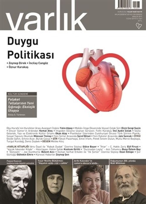 Varlık Aylık Edebiyat ve Kültür Dergisi Aralık 2019