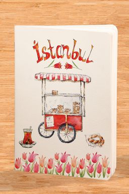 Akıl Defteri - İstanbul Serisi -  Çay Simit Laleler