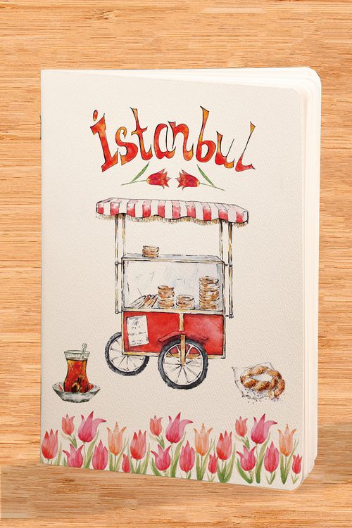 Akıl Defteri - İstanbul Serisi -  Çay Simit Laleler