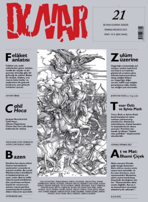 Duvar İki Aylık Edebiyat Dergisi Sayı:21 Temmuz-Ağustos 2015