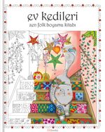 Ev Kedileri - Zen Folk Boyama Kitabı