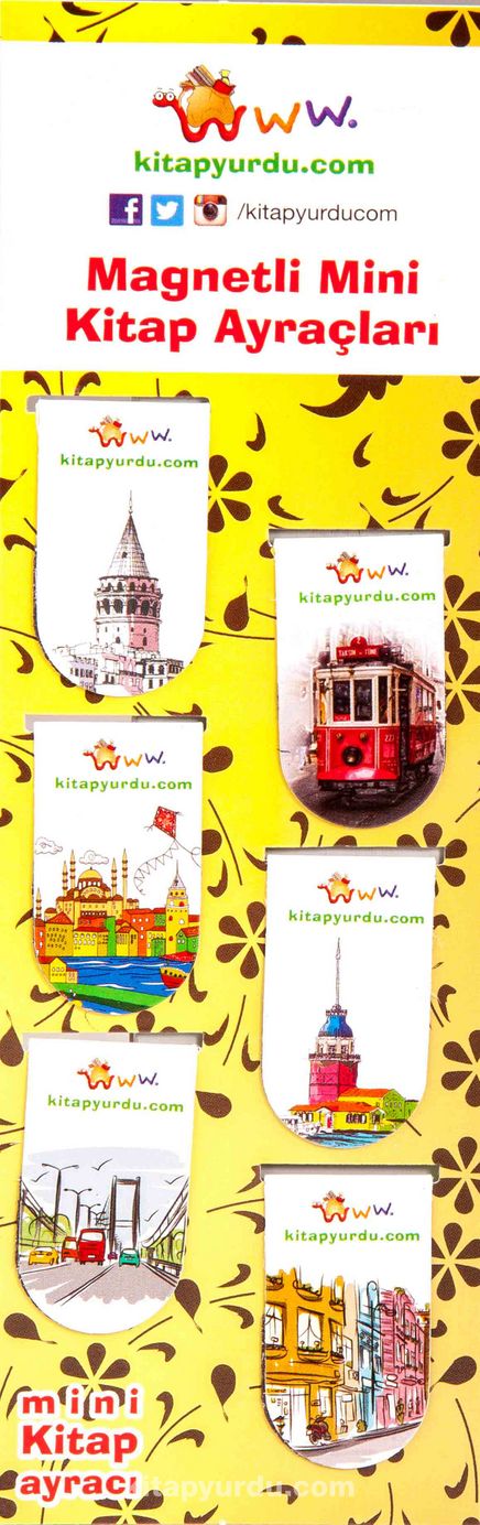 Magnetli Mini Kitap Ayraçları / İstanbul Temalı