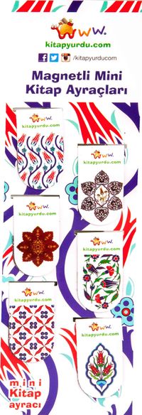 Magnetli Mini Kitap Ayraçları / Tezhip Temalı