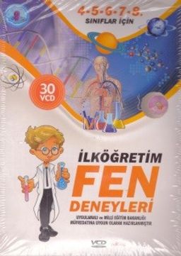 İlköğretim Fen Deneyleri (4.5.6.7.8. Sınıflar İçin) - Vcd Uygulamalı ve Milli Eğitim Bakanlığı Müfredatına Uygun (30 Vcd)