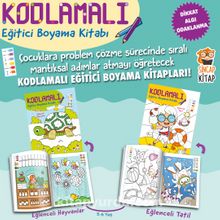 Kodlamalı Eğitici Boyama / 5-6 Yaş 1. ve 2. Seviye (2 Kitap) - Kolektif