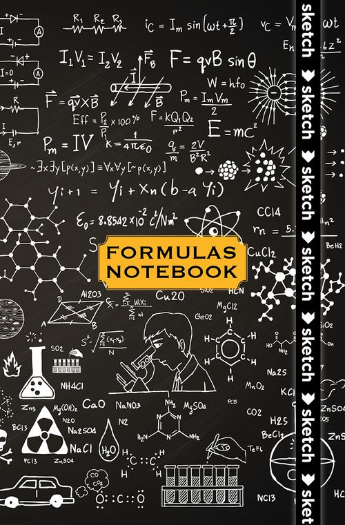 Formulas Notebook - Özel Tasarım Defter (Kalem Tutacağı Hediyeli)