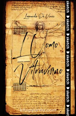 L’Uomo Vitruviano - Leonardo da Vinci - Özel Tasarım Defter (Kalem Tutacağı Hediyeli)