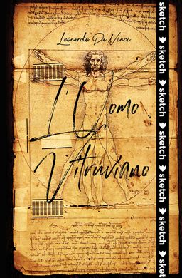 L’Uomo Vitruviano - Leonardo da Vinci - Özel Tasarım Defter (Kalem Tutacağı Hediyeli)