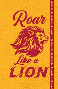 Roar Like a Lion - Özel Tasarım Defter (Kalem Tutacağı Hediyeli)