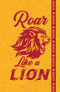 Roar Like a Lion - Özel Tasarım Defter (Kalem Tutacağı Hediyeli)
