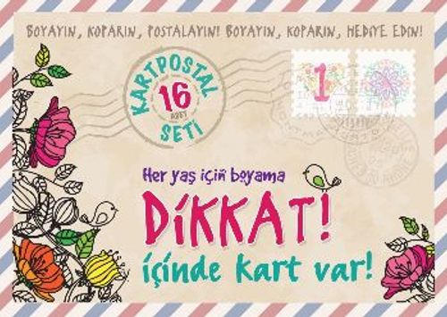 Dikkat! İçinde Kart Var! 1 (Her Yaş İçin Boyama)