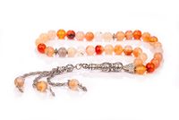 Doğaltaş Akik Beyaz - Kahverengi (DT06)