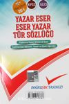 Türk Edebiyatı Roman Özetleri & Yazar Eser - Eser Yazar Tür Sözlüğü (Tek Kitap)