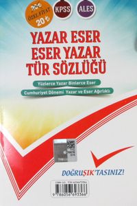 Türk Edebiyatı Roman Özetleri & Yazar Eser - Eser Yazar Tür Sözlüğü (Tek Kitap)