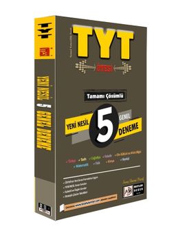 TYT Tamamı Çözümlü Yeni Nesil 5 Genel Deneme