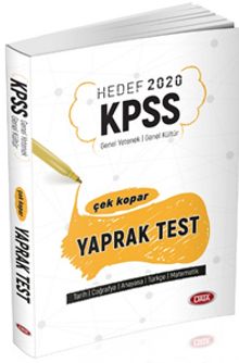 KPSS Genel Yenetek-Genel Kültür  Çek Kopar Yaprak Test