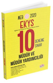 2020 MEB EKYS Müdür ve Müdür Yardımcılığı  10 Deneme Sınavı