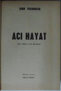Acı Hayat (Kod:11-C-1)